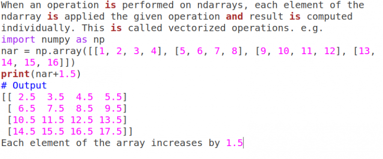 12. What are vectorized operations ? - Pooja Bhatia Classes Hari Nagar