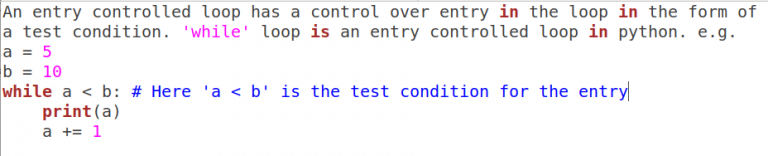 18. What is entry controlled loop ? Which loop is entry controlled loop ...