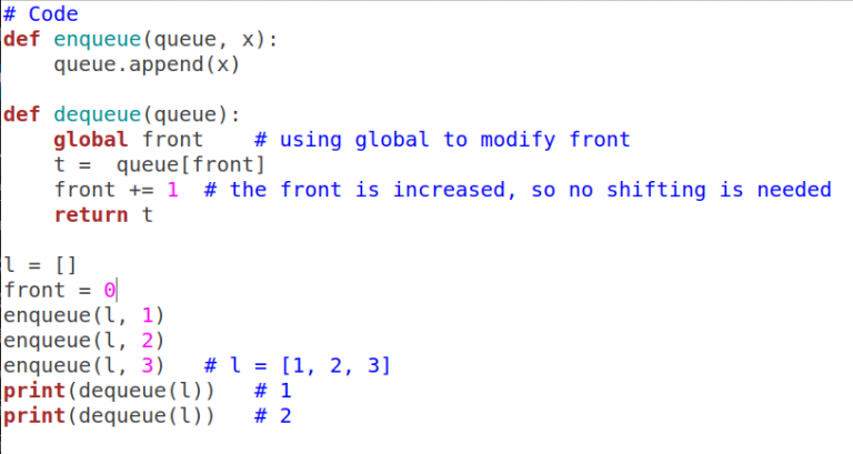 4. Write a program to insert or delete an element from a queue ...